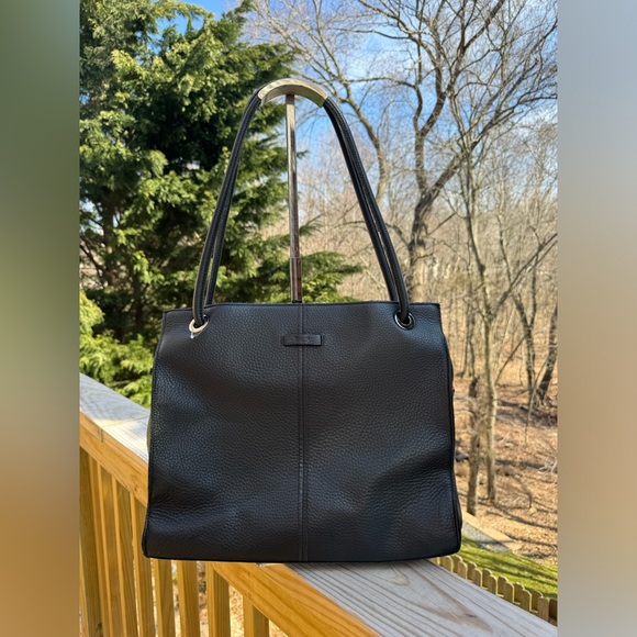 Hammitt Handbags - HAMMITT Benjamin Professional Leather Tote Black Pebbled Shoulder Work Bag